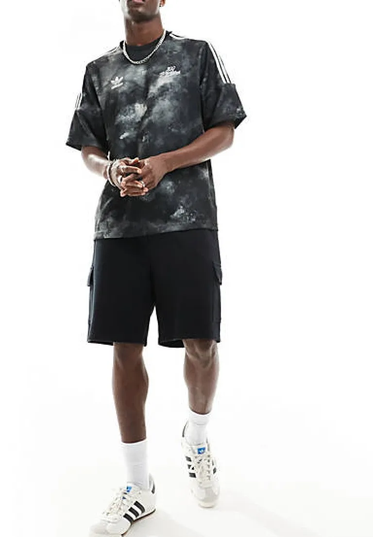 adidas  |Crew Neck Street Style Tie-dye Plain Short Sleeves Logo