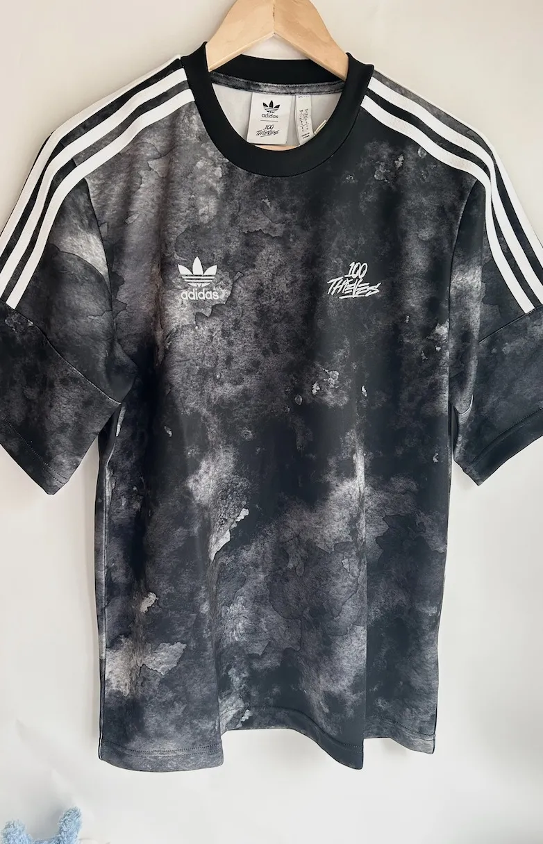 adidas  |Crew Neck Street Style Tie-dye Plain Short Sleeves Logo