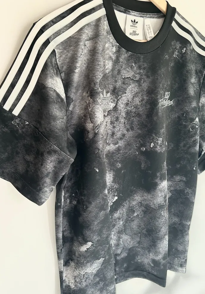 adidas  |Crew Neck Street Style Tie-dye Plain Short Sleeves Logo