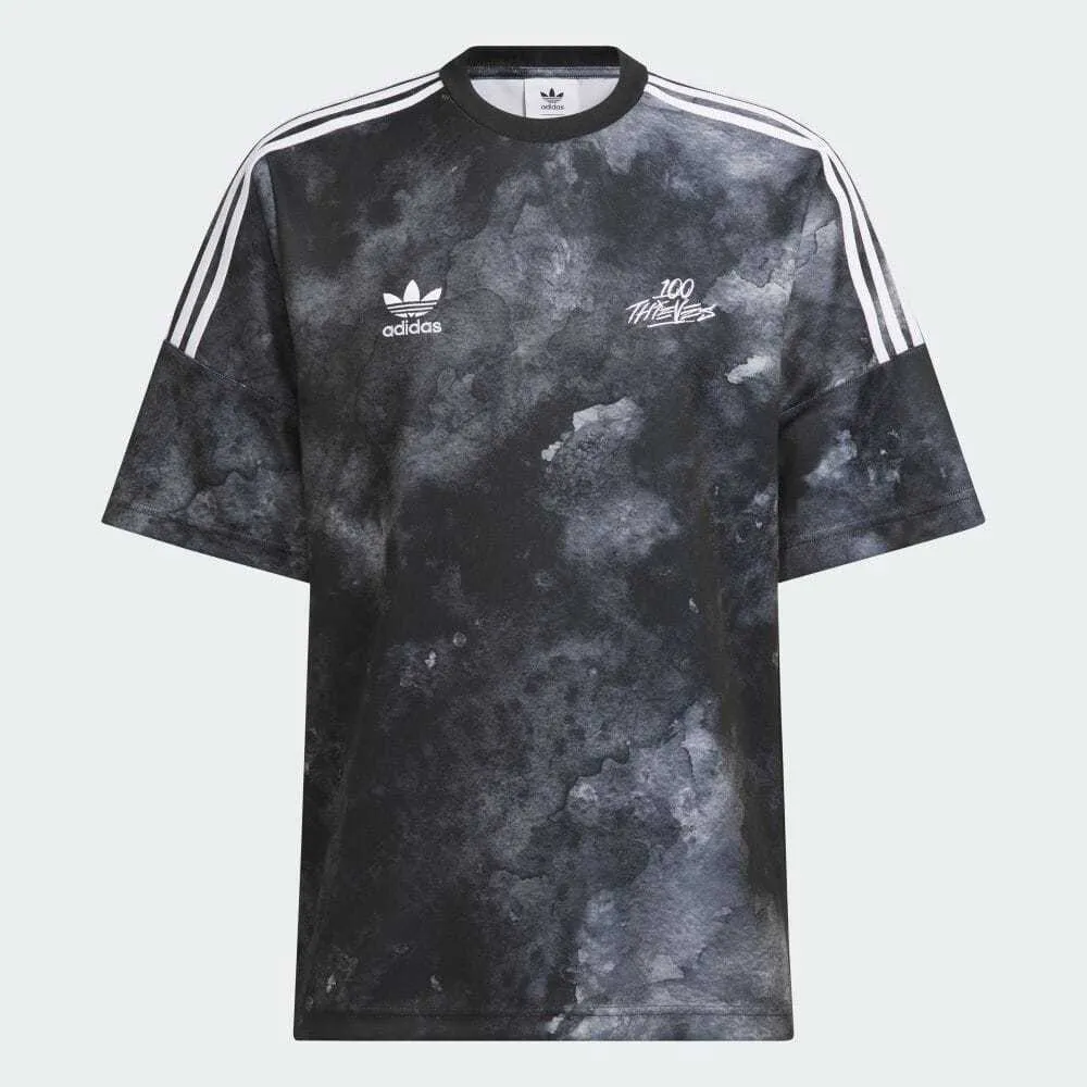 adidas  |Crew Neck Street Style Tie-dye Plain Short Sleeves Logo