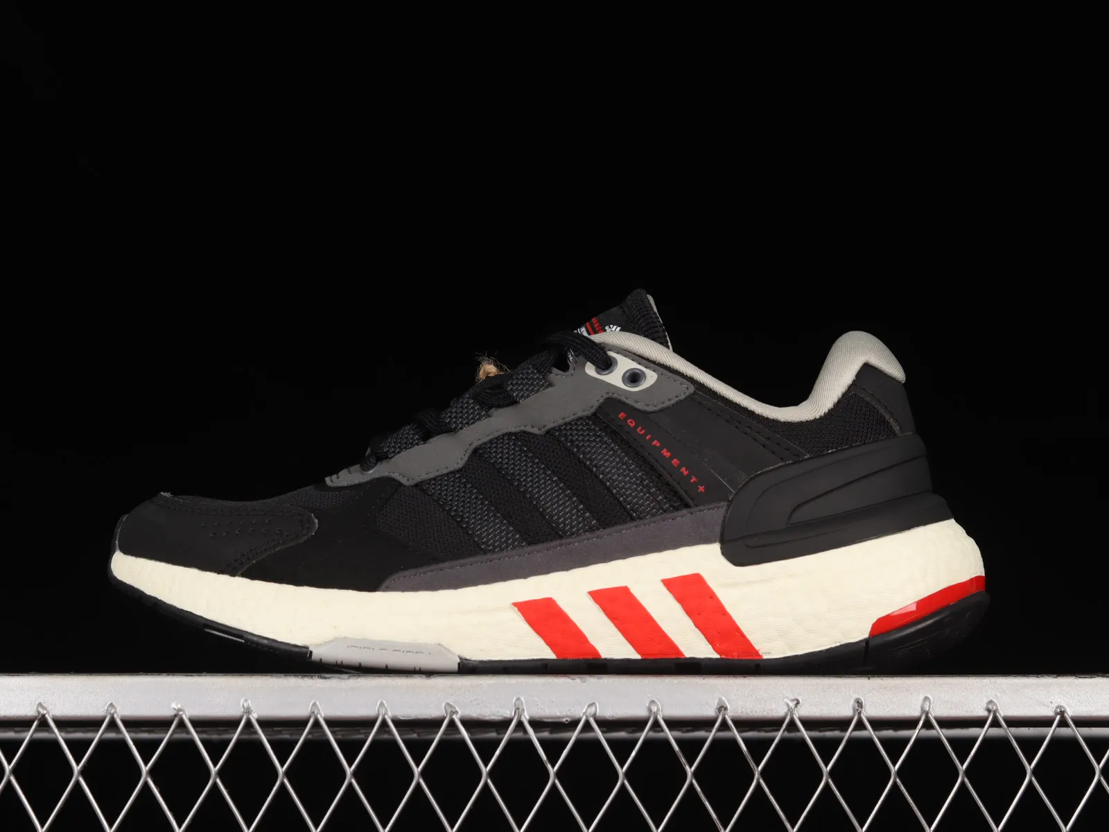 Adidas Equipment+ Core Black Cloud White Red HQ3651