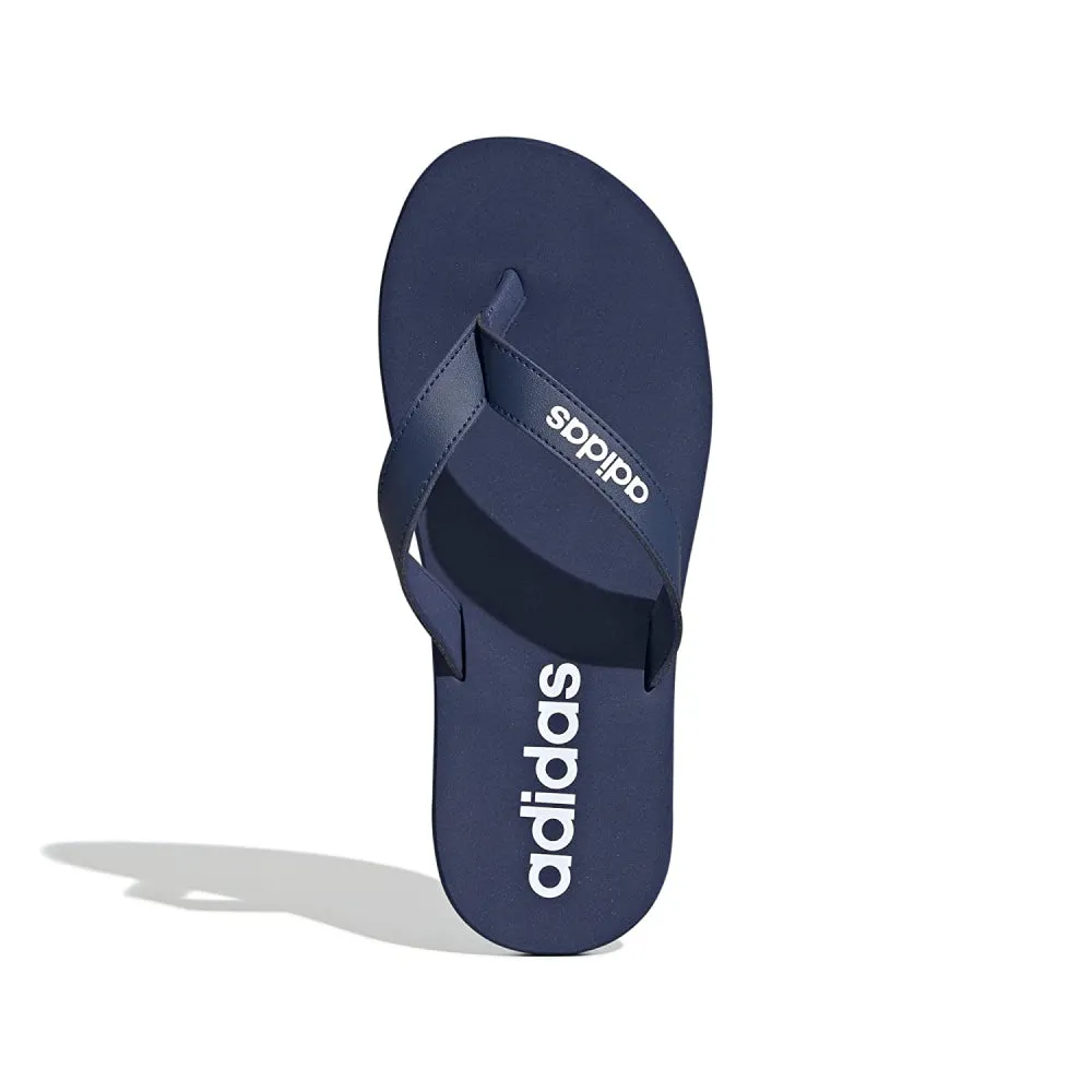 Adidas Men's Eezay Flip Flops Slipper (Tech Indigo/Cloud White/Tech Indigo)