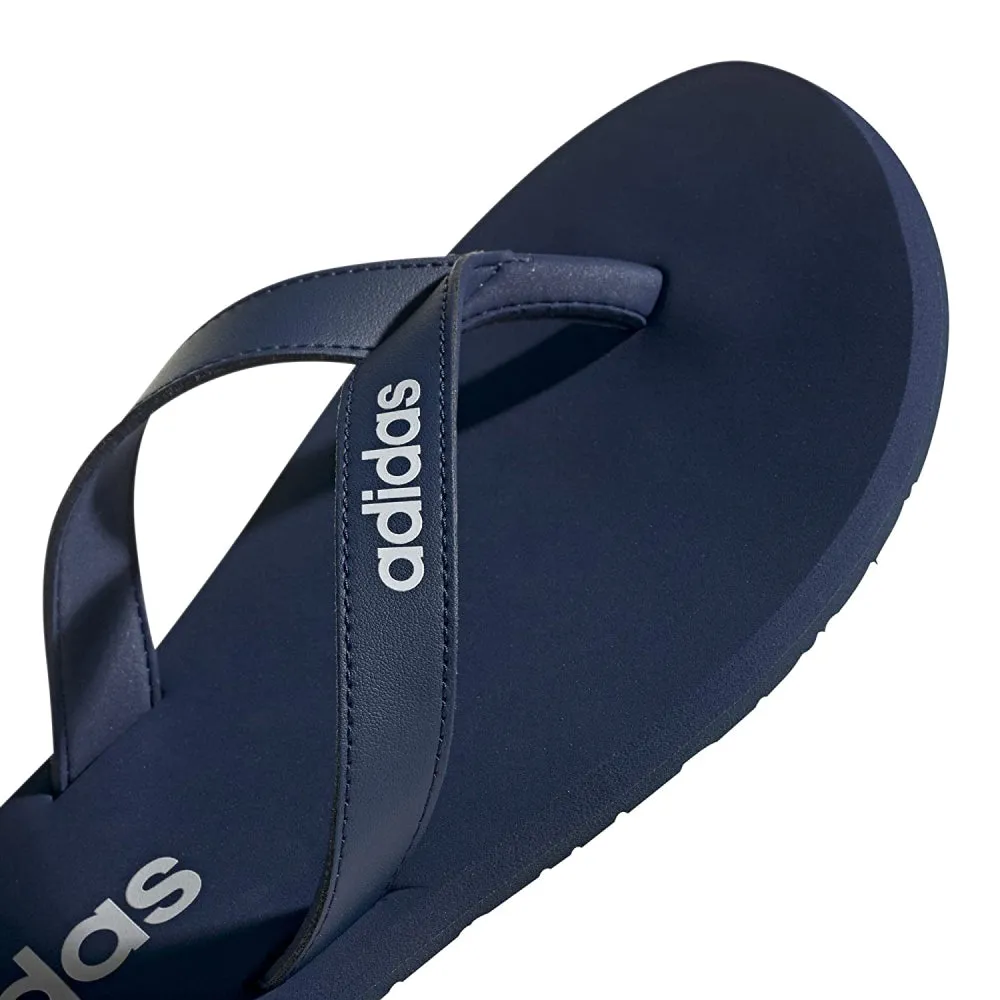 Adidas Men's Eezay Flip Flops Slipper (Tech Indigo/Cloud White/Tech Indigo)