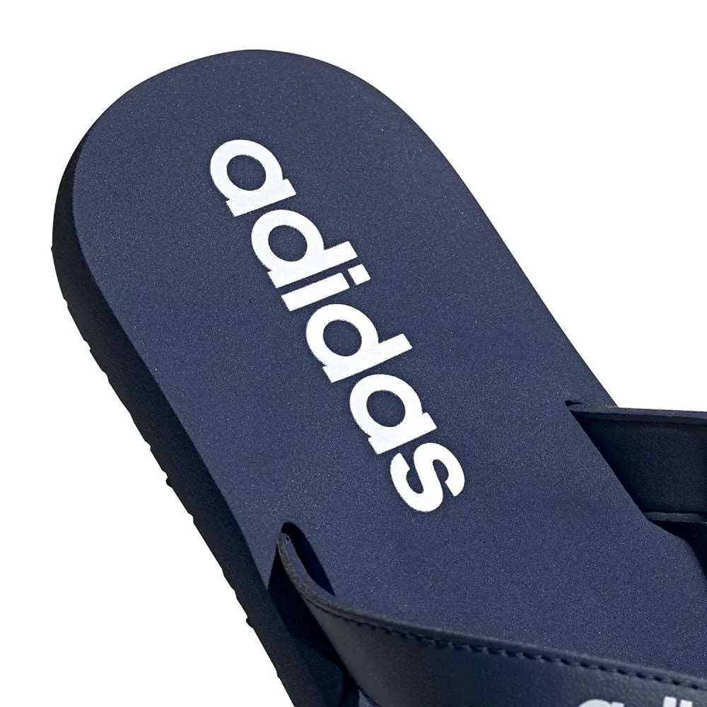 Adidas Men's Eezay Flip Flops Slipper (Tech Indigo/Cloud White/Tech Indigo)