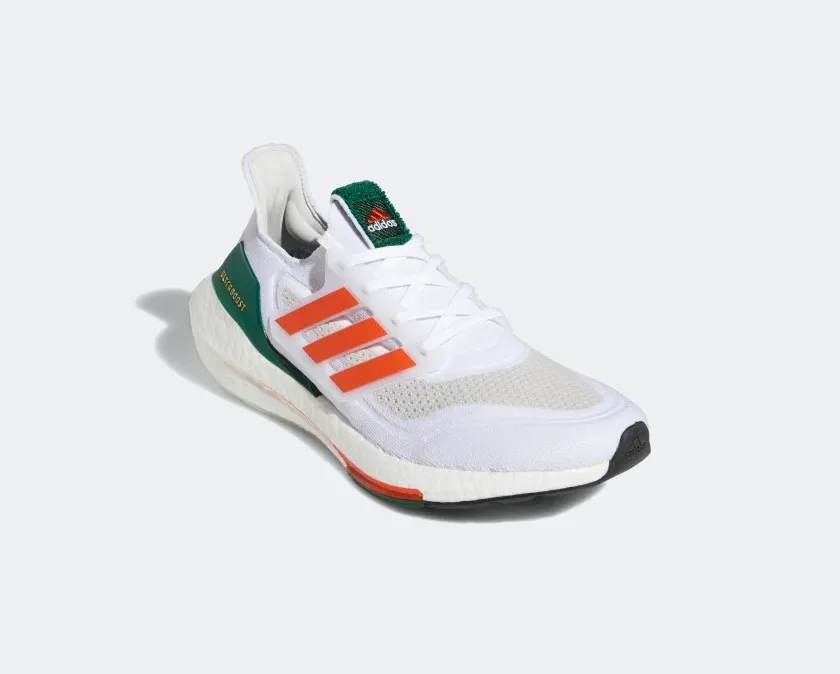 Adidas Ultra Boost 21 Miami Cloud White Team Orange Grey One GX7966