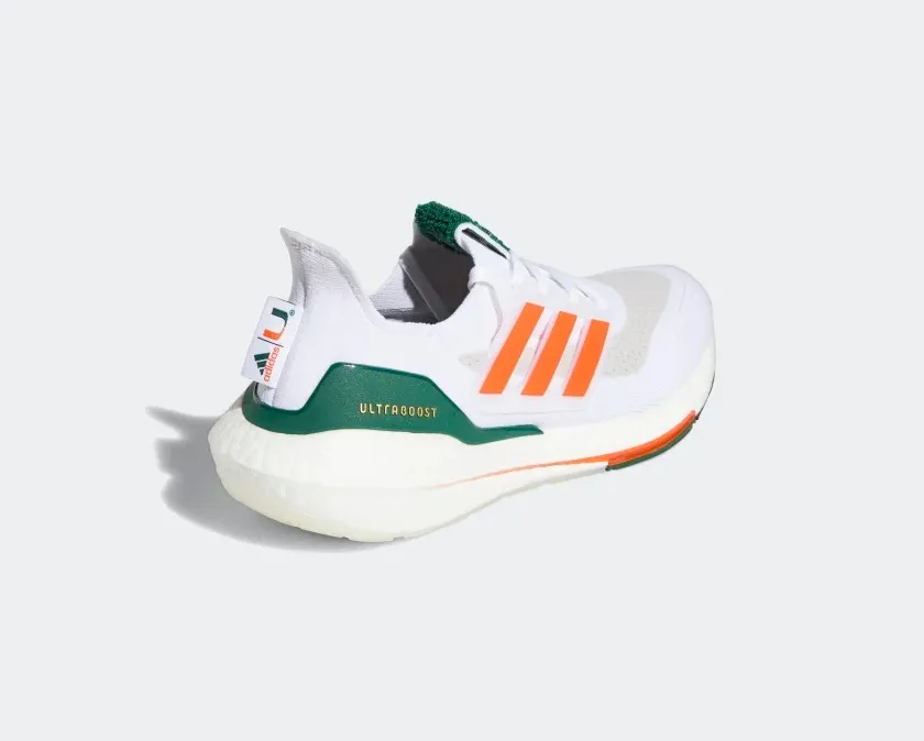 Adidas Ultra Boost 21 Miami Cloud White Team Orange Grey One GX7966