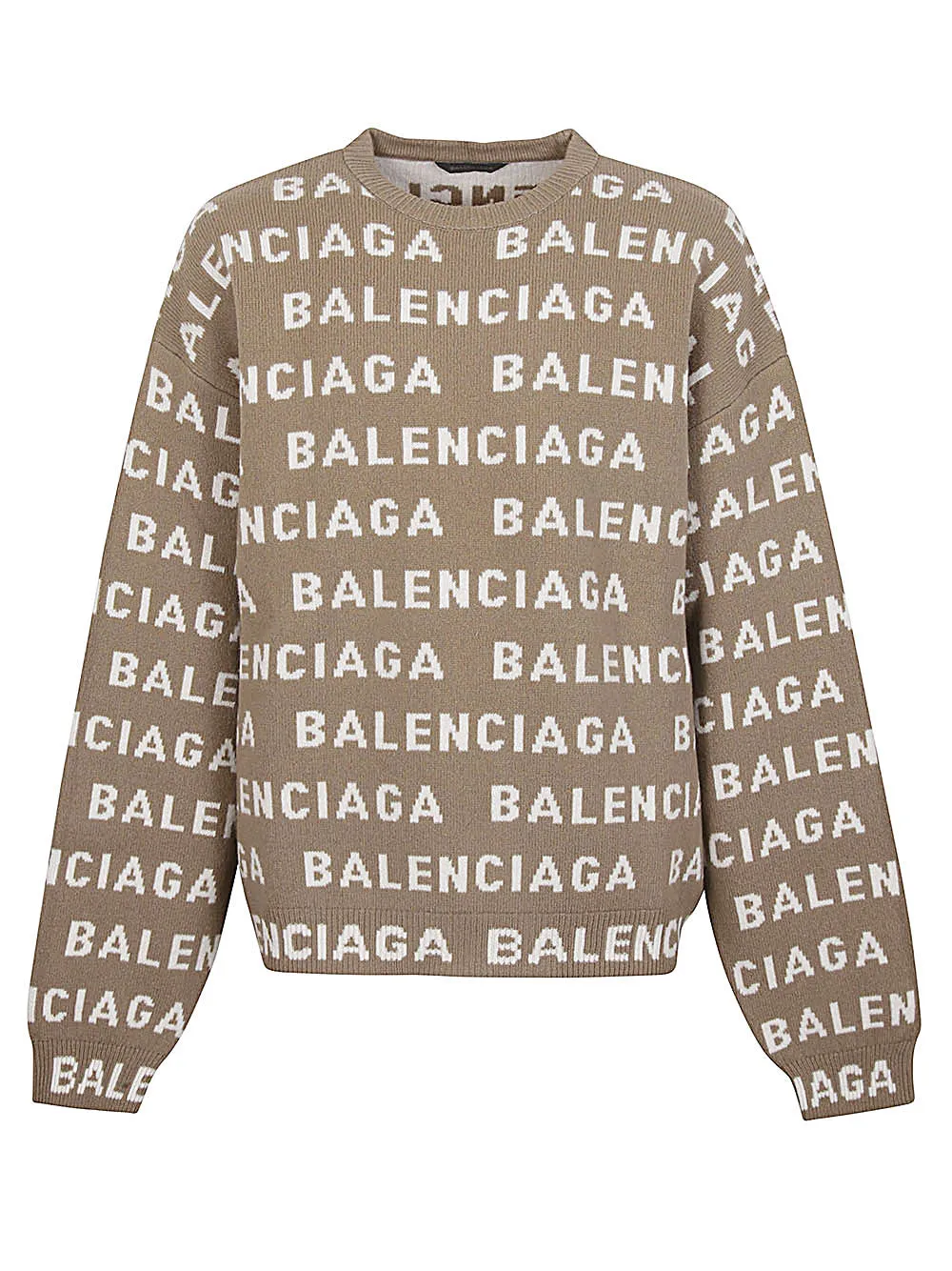 BALENCIAGA 24SS Men's Beige Sweater - Fashion Must-have for Spring/Summer 2024