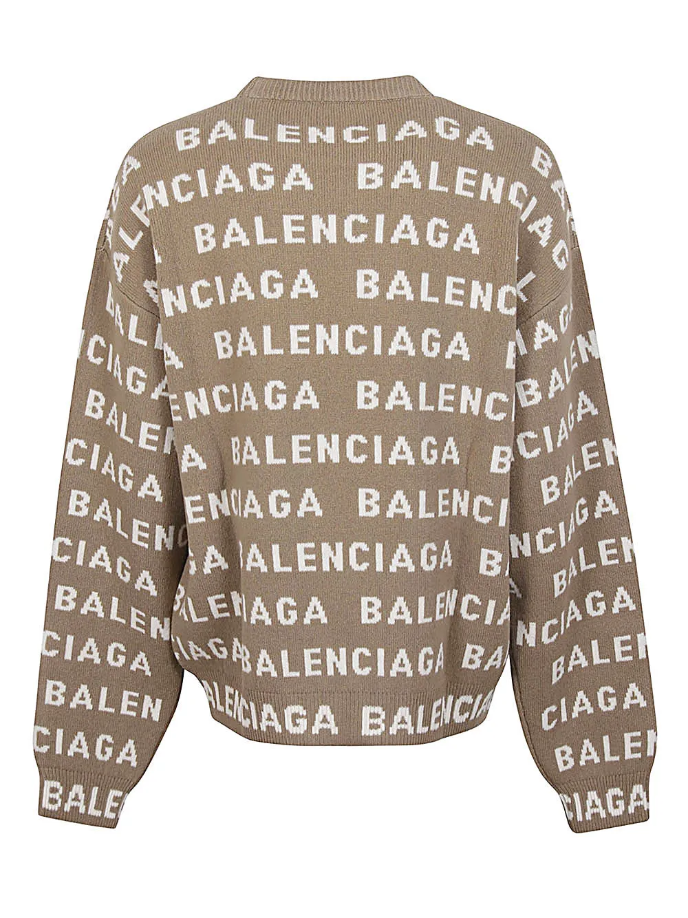 BALENCIAGA 24SS Men's Beige Sweater - Fashion Must-have for Spring/Summer 2024