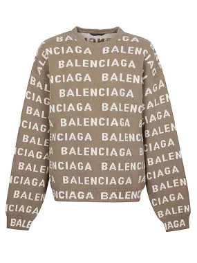 BALENCIAGA 24SS Men's Beige Sweater - Fashion Must-have for Spring/Summer 2024