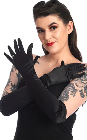 Banned Allegra Opera Gloves in Black