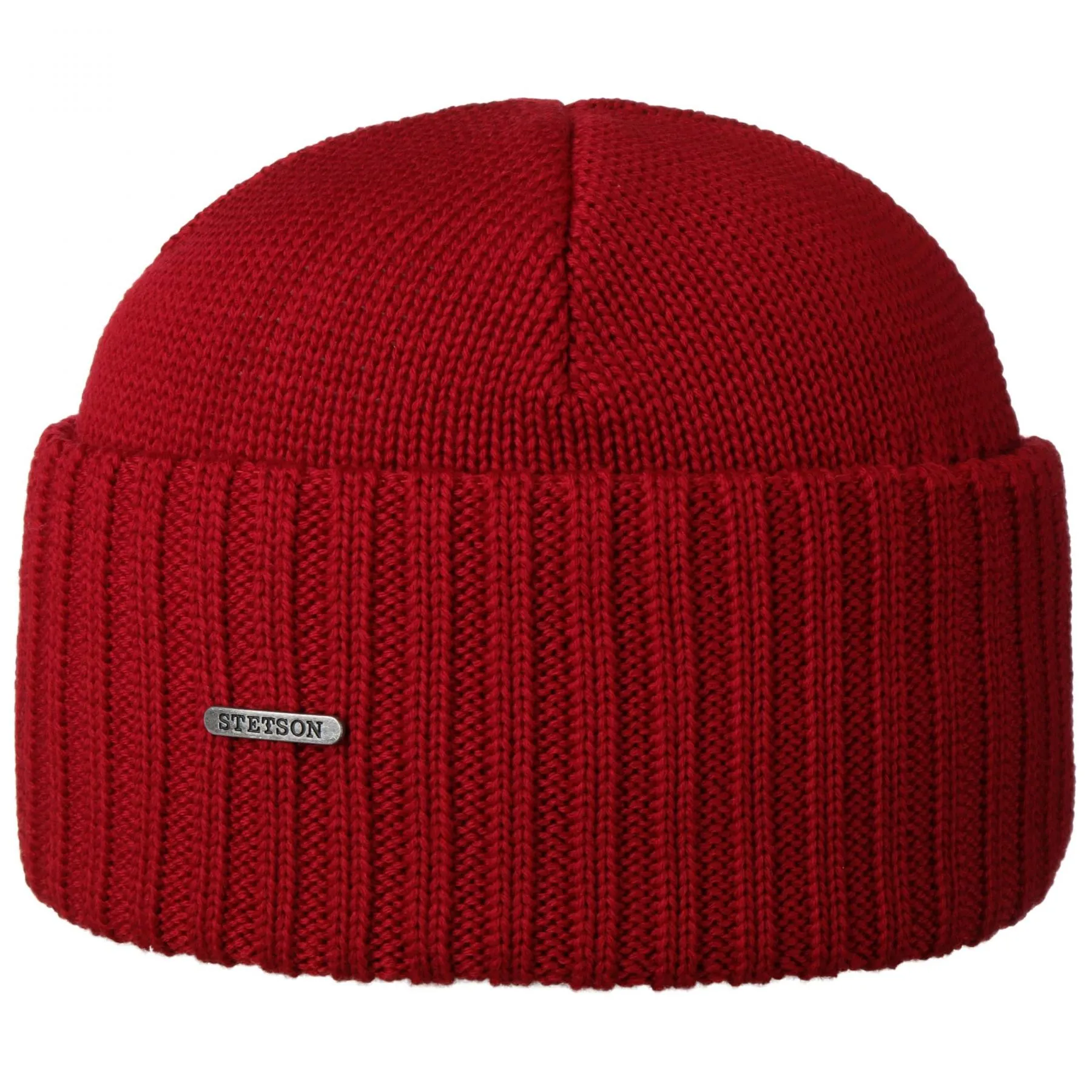 Beanie Merino Wool, Red