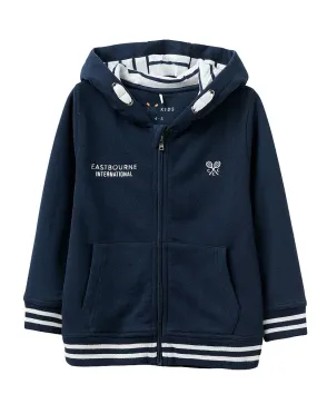 Boy's Eastbourne Branded Zip Through Hoodie from Crew Clothing Company