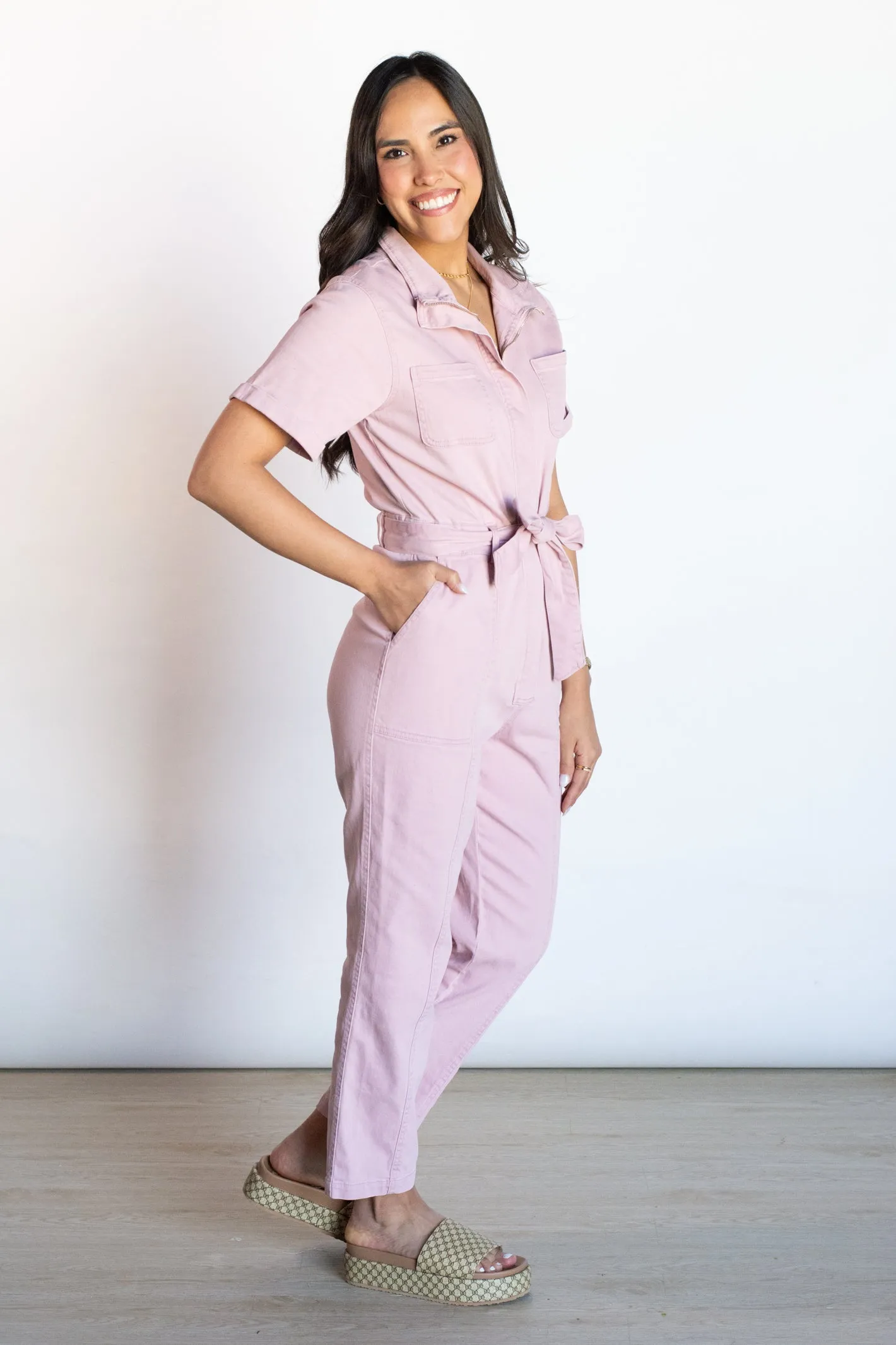 Break the Rules Light Pink Jumpsuit