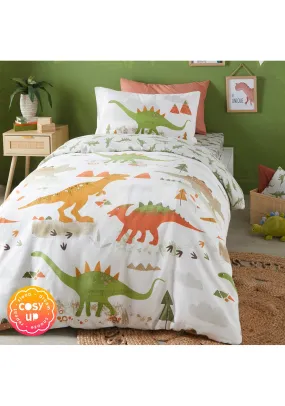 Brushed Dinosaur Duvet Cover Set