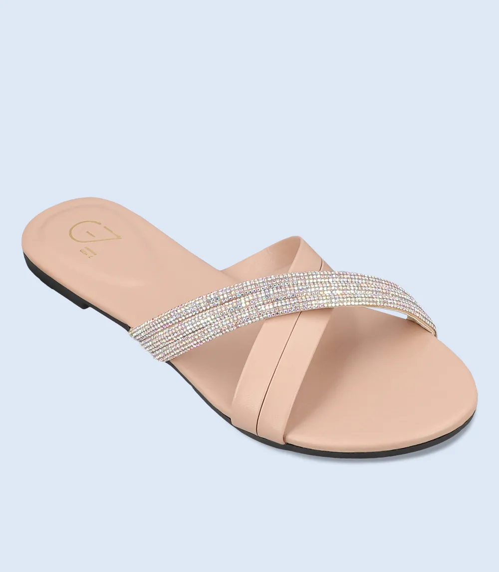 BW9459-PEACH-Women Slipper