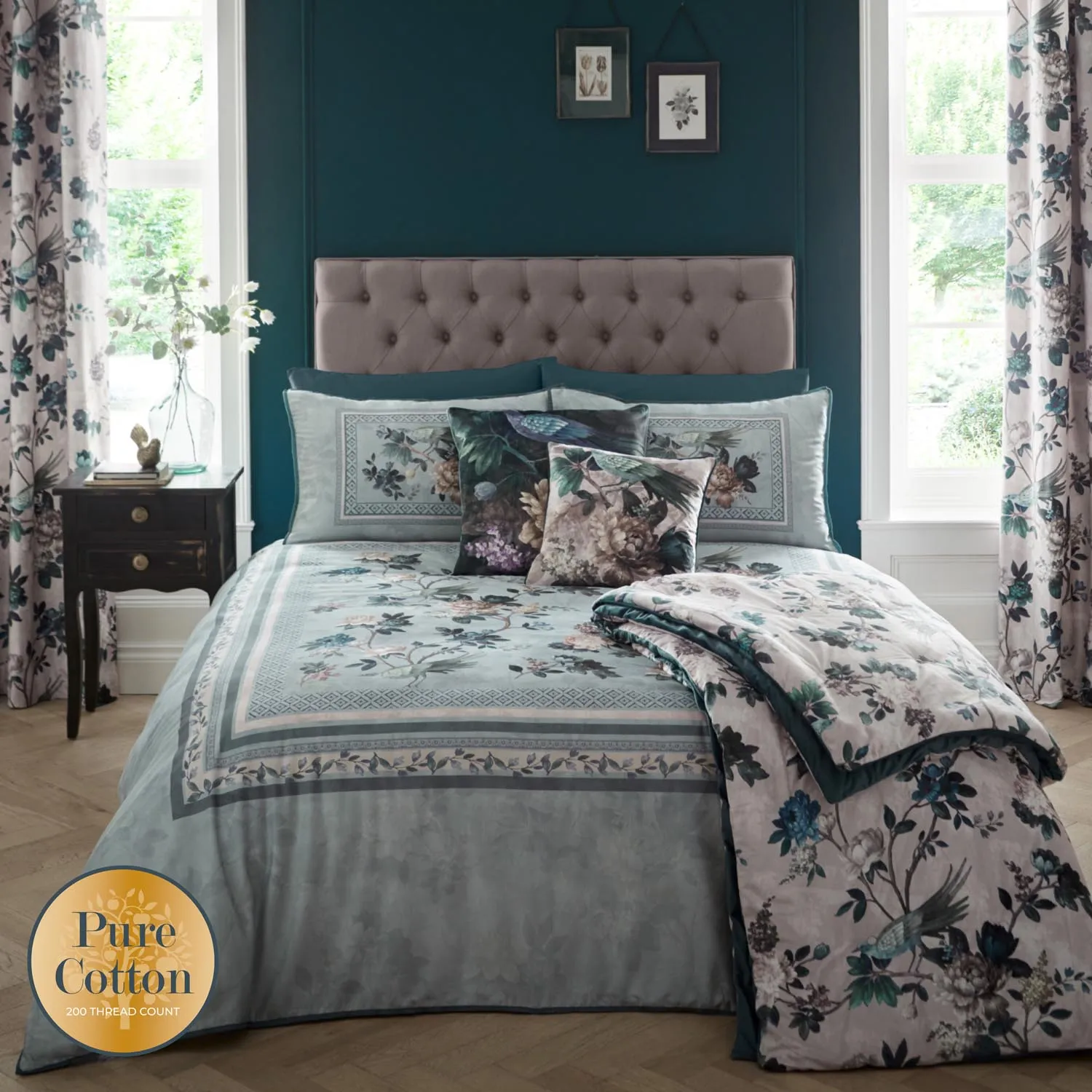 Chatsworth Teal Duvet Cover Set