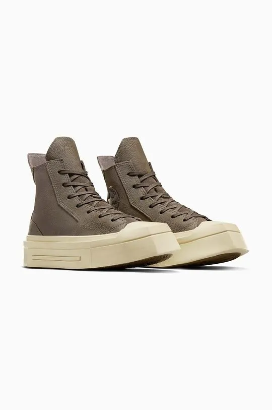 Converse trainers Chuck 70 De Luxe Squared Coffee Break gray color A10420C