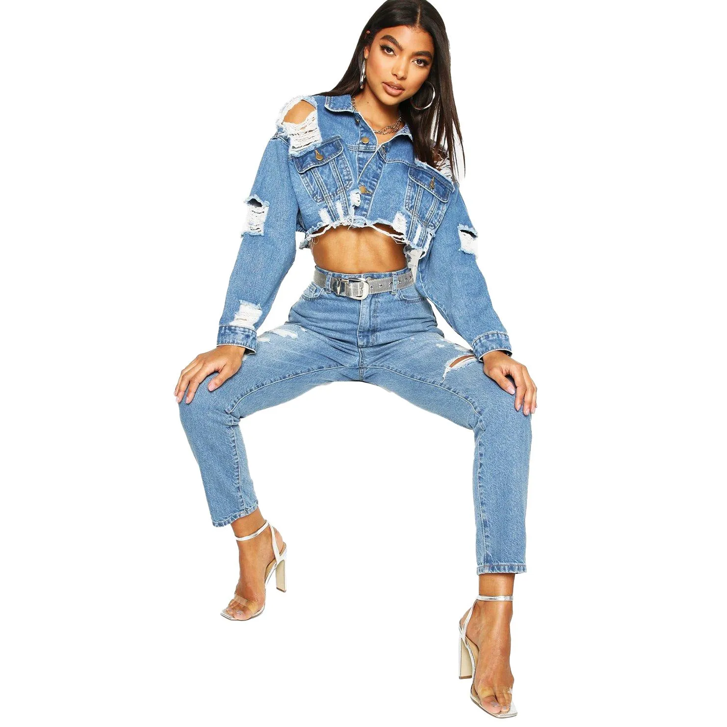 Cropped Denim Jacket