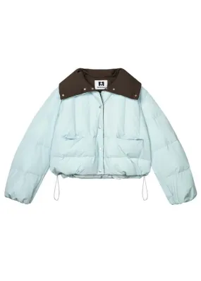 Cropped Down Jacket - Mint