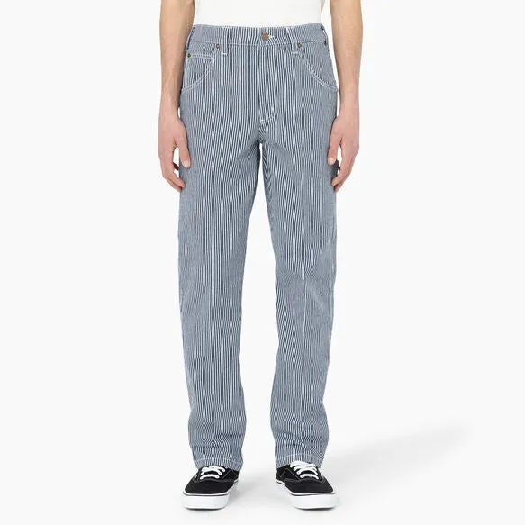 Dickies Garyville Regular Fit Hickory Stripe Carpenter Pants