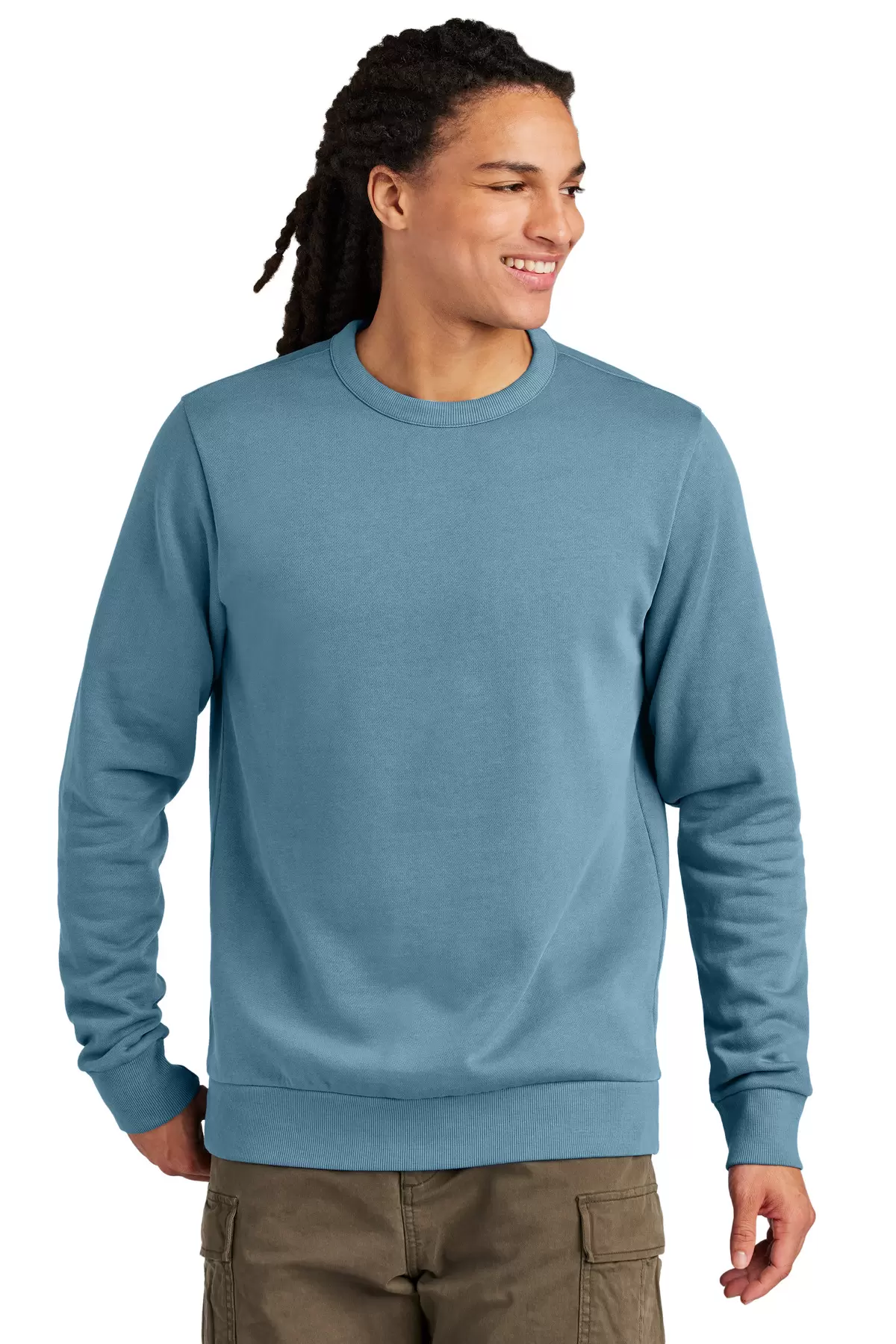 District Clothing DT2204 District Wash Fleece Crew SKU: DT2204