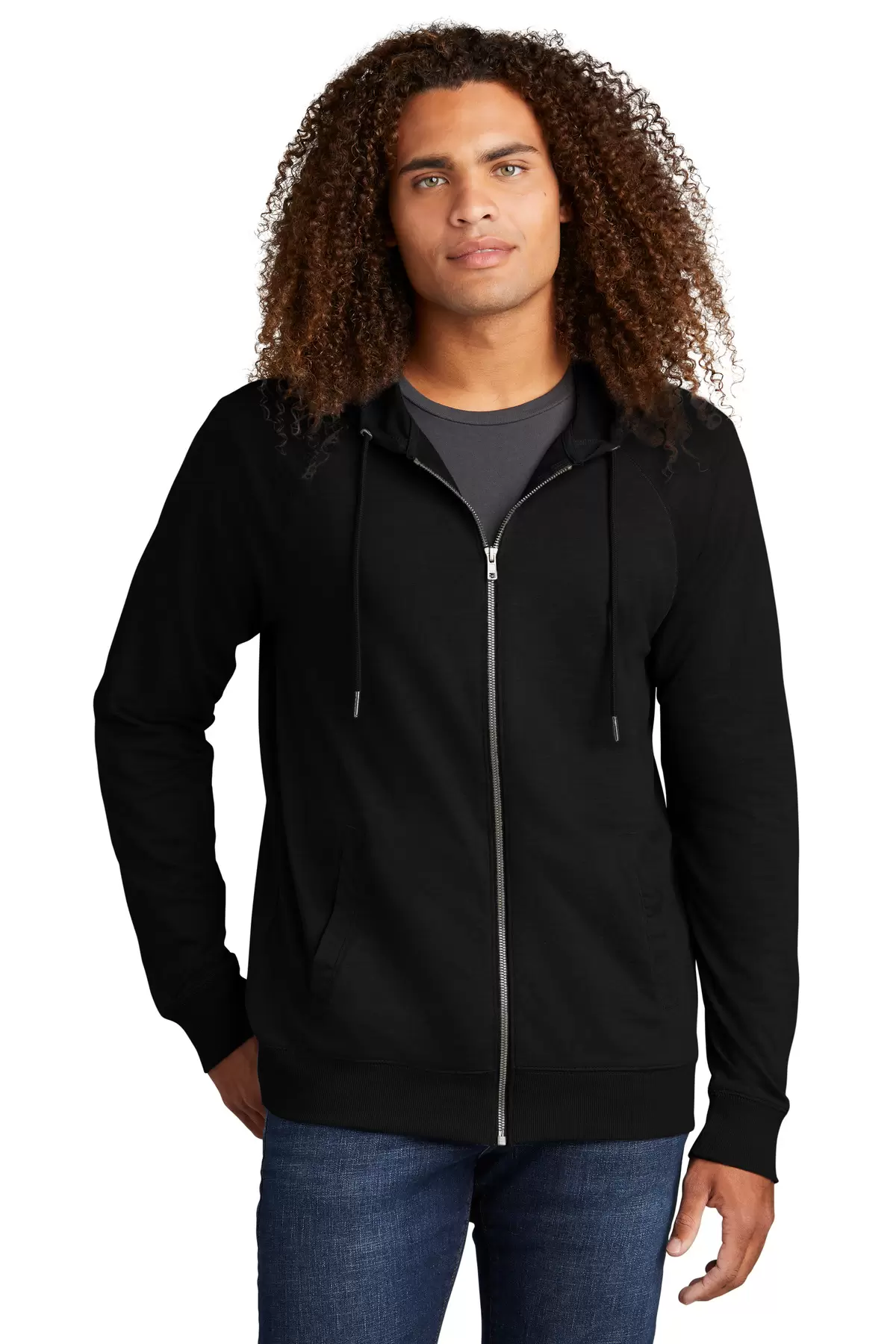 District Clothing DT573 District Featherweight French Terry Full-Zip Hoodie SKU: DT573