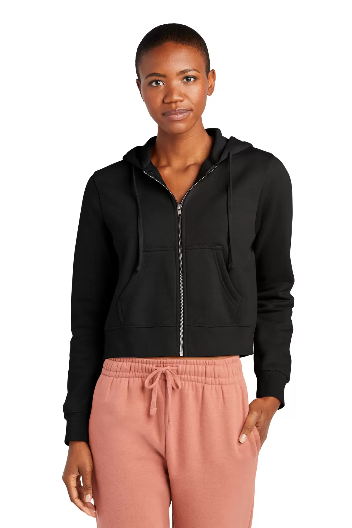 District Clothing DT6103 District Women's V.I.T. Fleece Full-Zip Hoodie SKU: DT6103