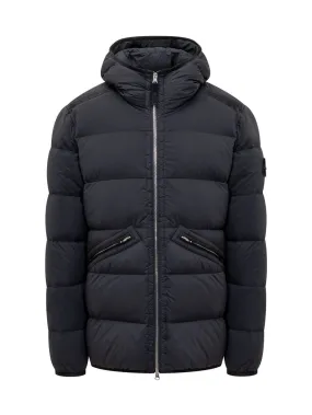 Down Jacket with Logo