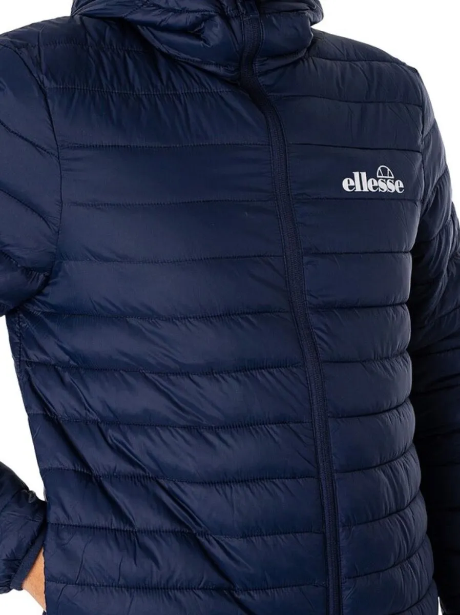 Ellesse Hooded Mazzini Padded Puffer Jacket Navy