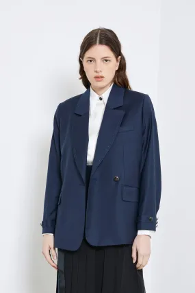 ELYSEE petrol blue - wool microfiber suit jacket