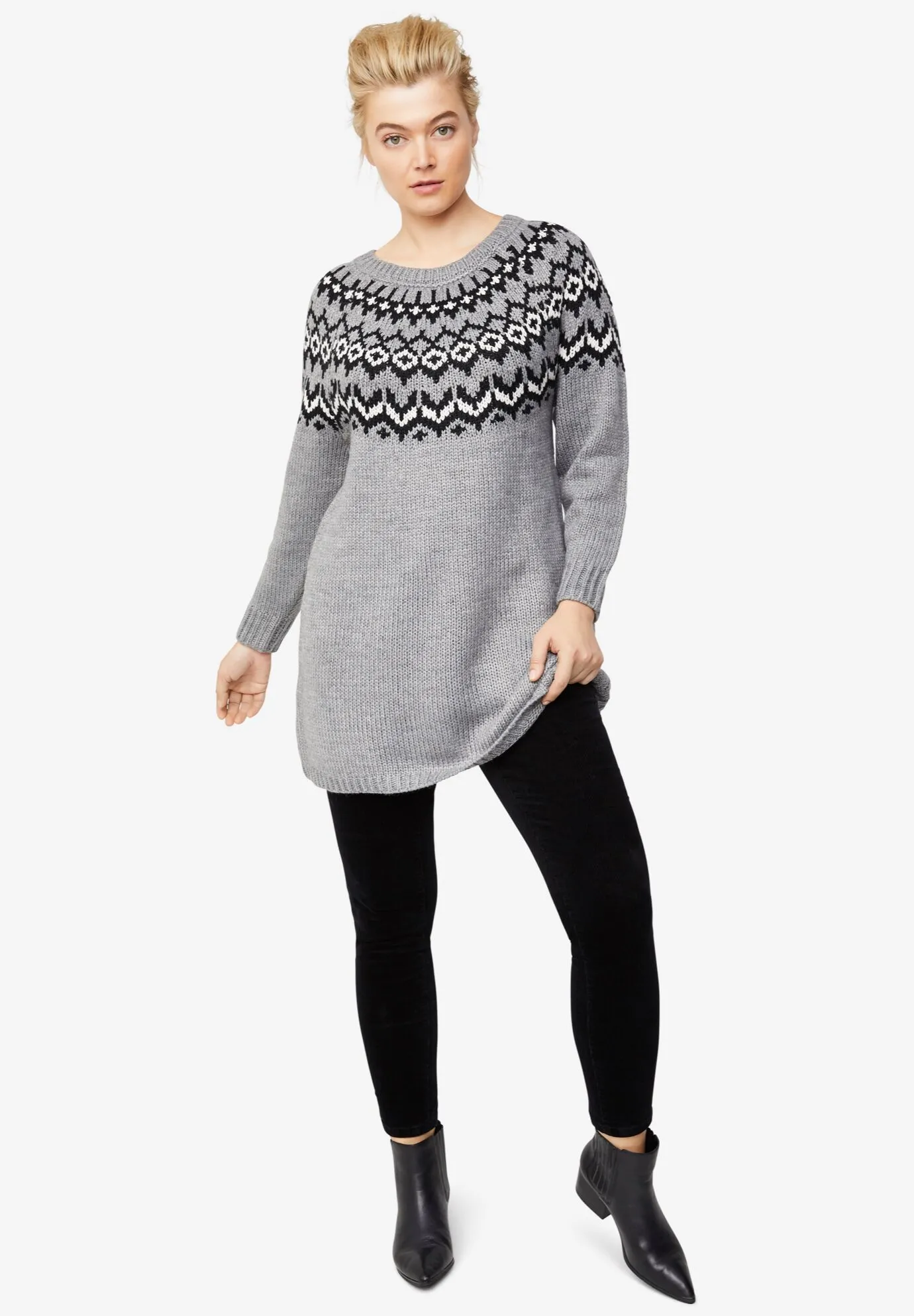 Fair Isle Sweater Tunic