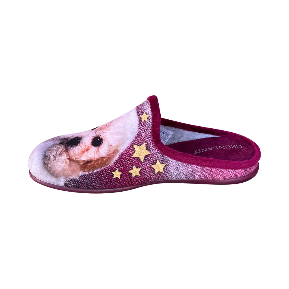 Faye CI2407 Dog Slipper Bordo