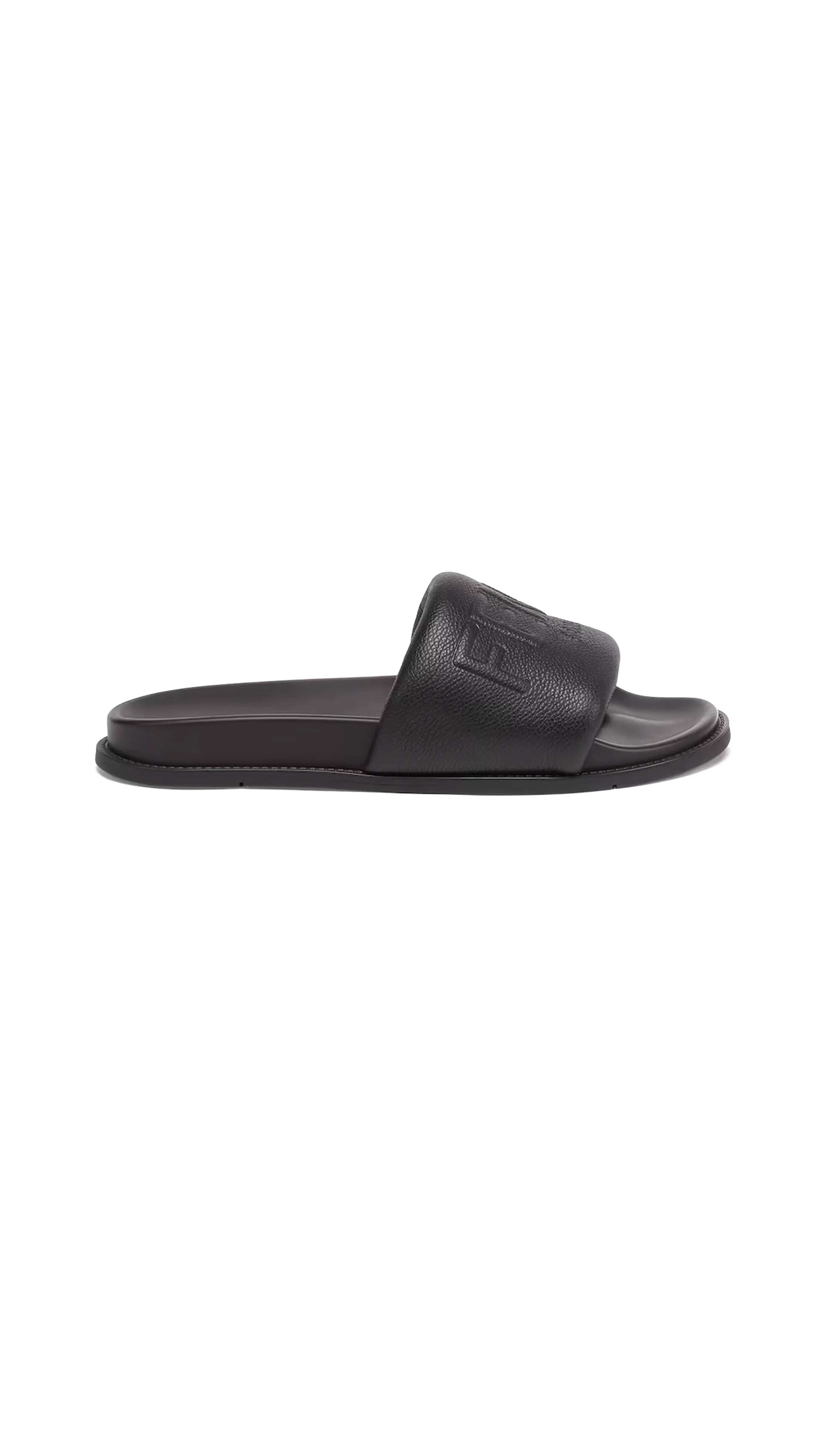 Fendi Roma Slides - Black