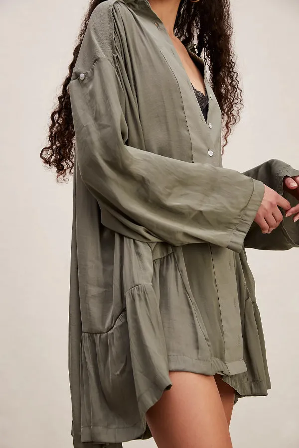 Free People Moonstruck Shirt Dress