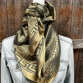 Gold Jacquard Wild Rag