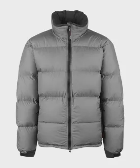 Grey Puffer Down Jacket | Grey Winter Hooded Down Jacket