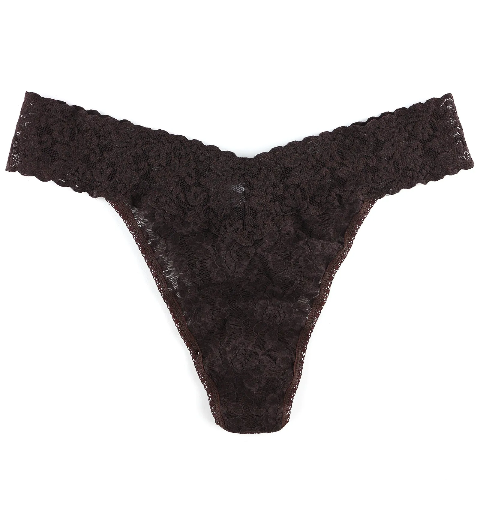 Hanky Panky Signature Lace Original Rise Thong (4811P) - Chocolat Noir