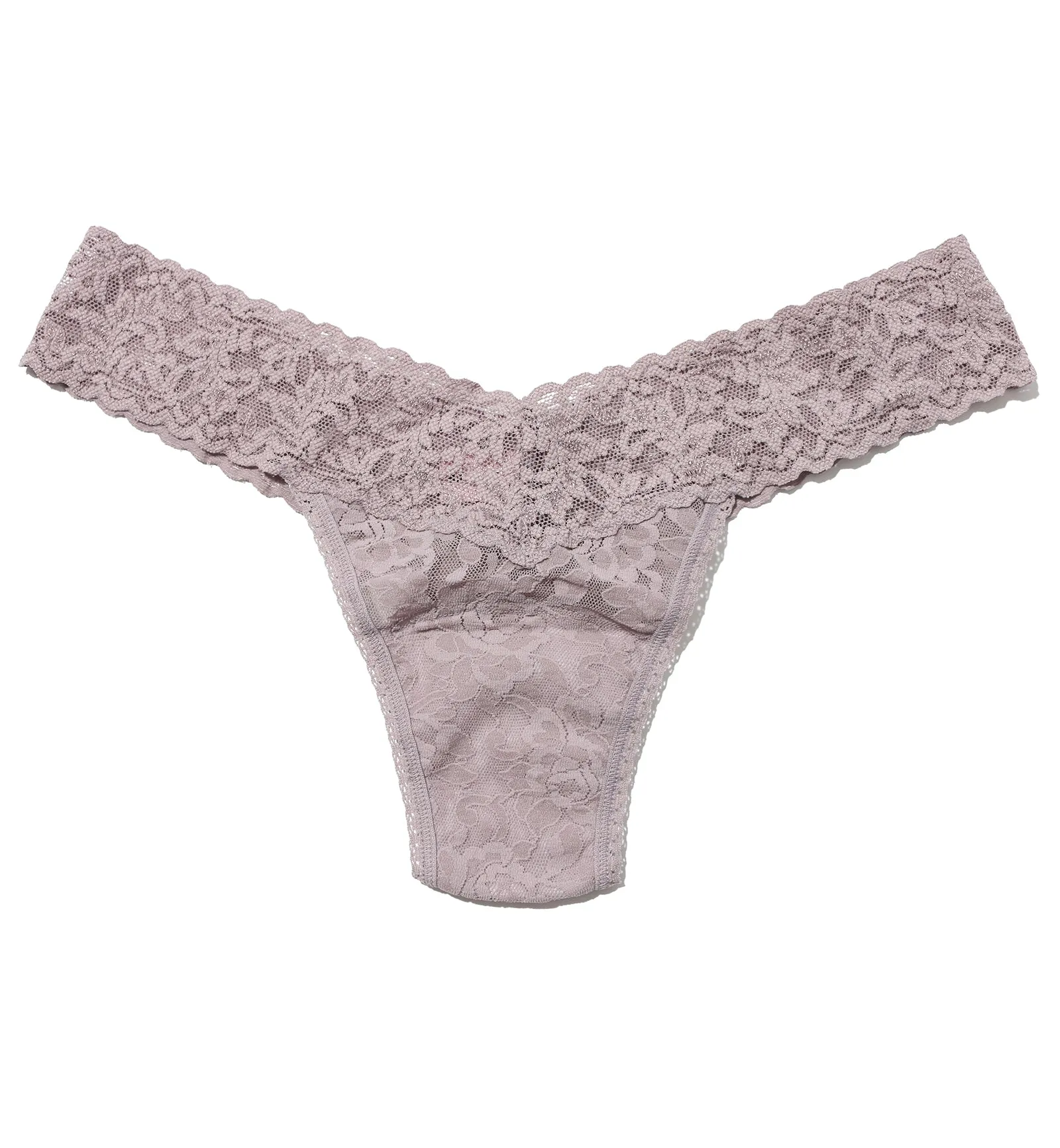 Hanky Panky Signature Lace Original Rise Thong (4811P) - Steel