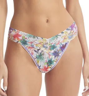 Hanky Panky Signature Lace Printed Low Rise Thong (PR4911P) - Still Blooming