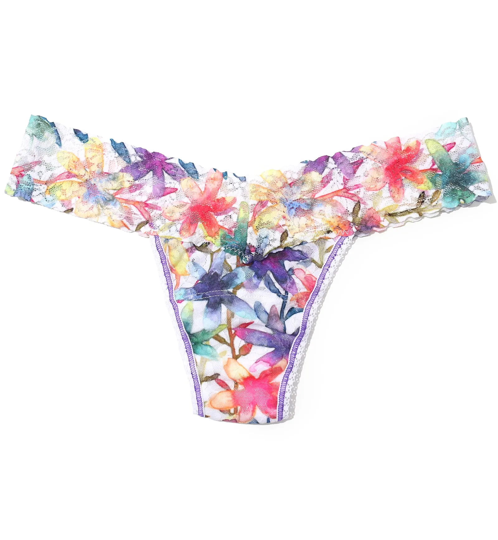 Hanky Panky Signature Lace Printed Low Rise Thong (PR4911P) - Still Blooming