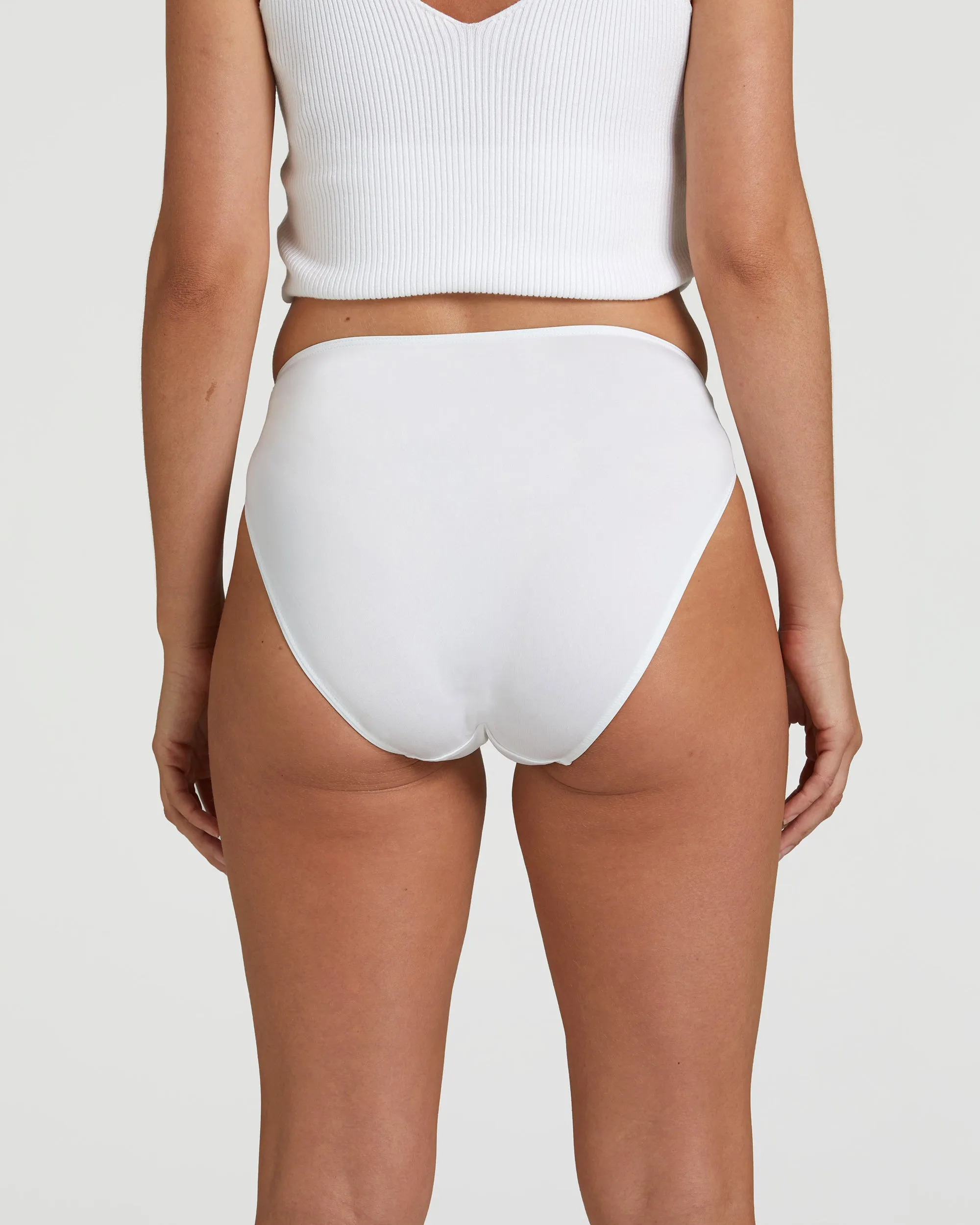 High Waisted Panty (Womens) - White