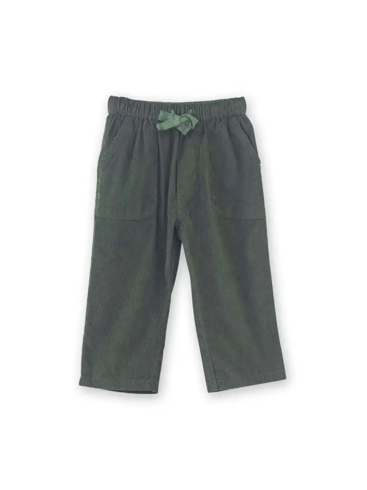 Kids Beet World Corduroy Pull On Pants - Pine Green