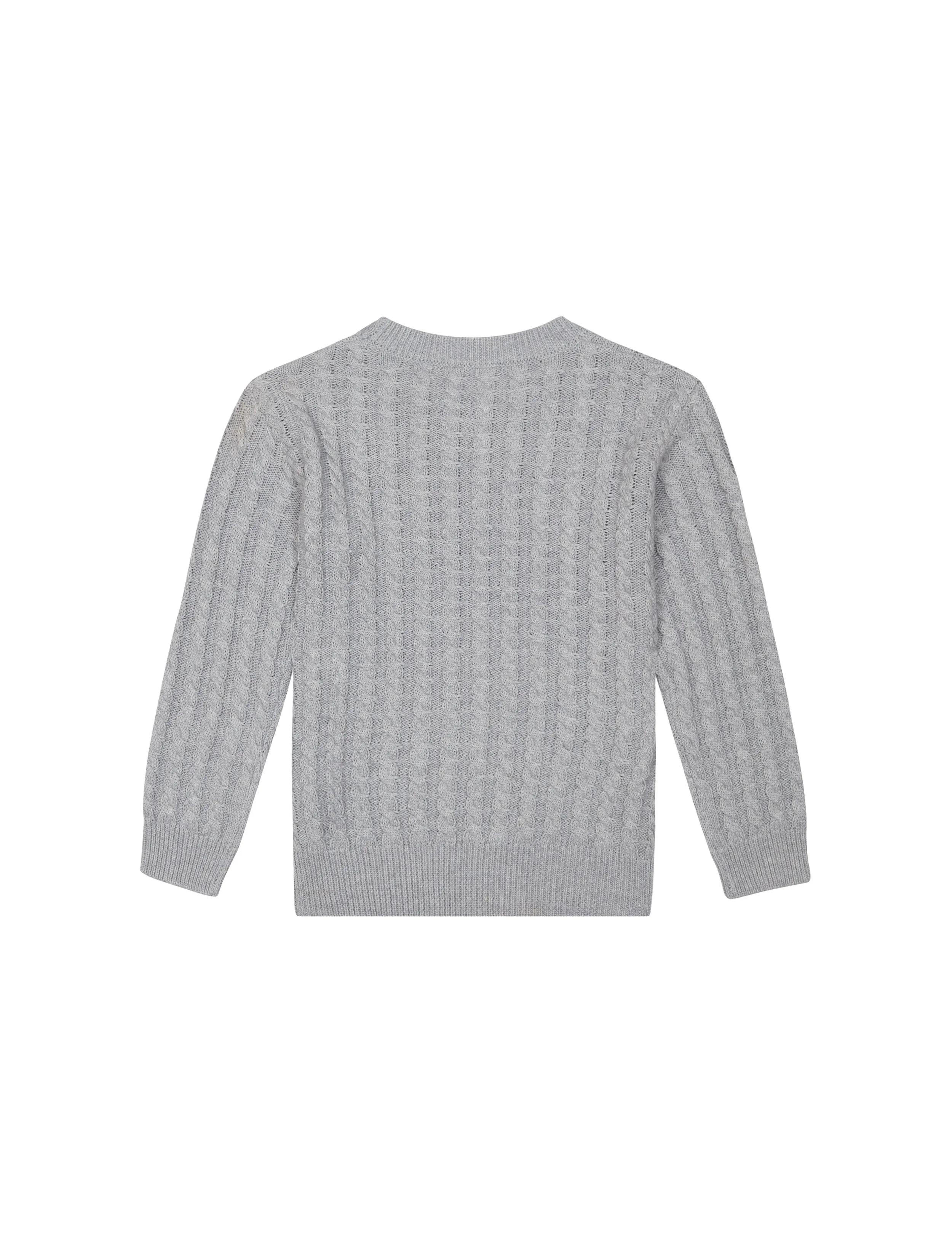 Kids Unisex Round Neck Jumper Grey