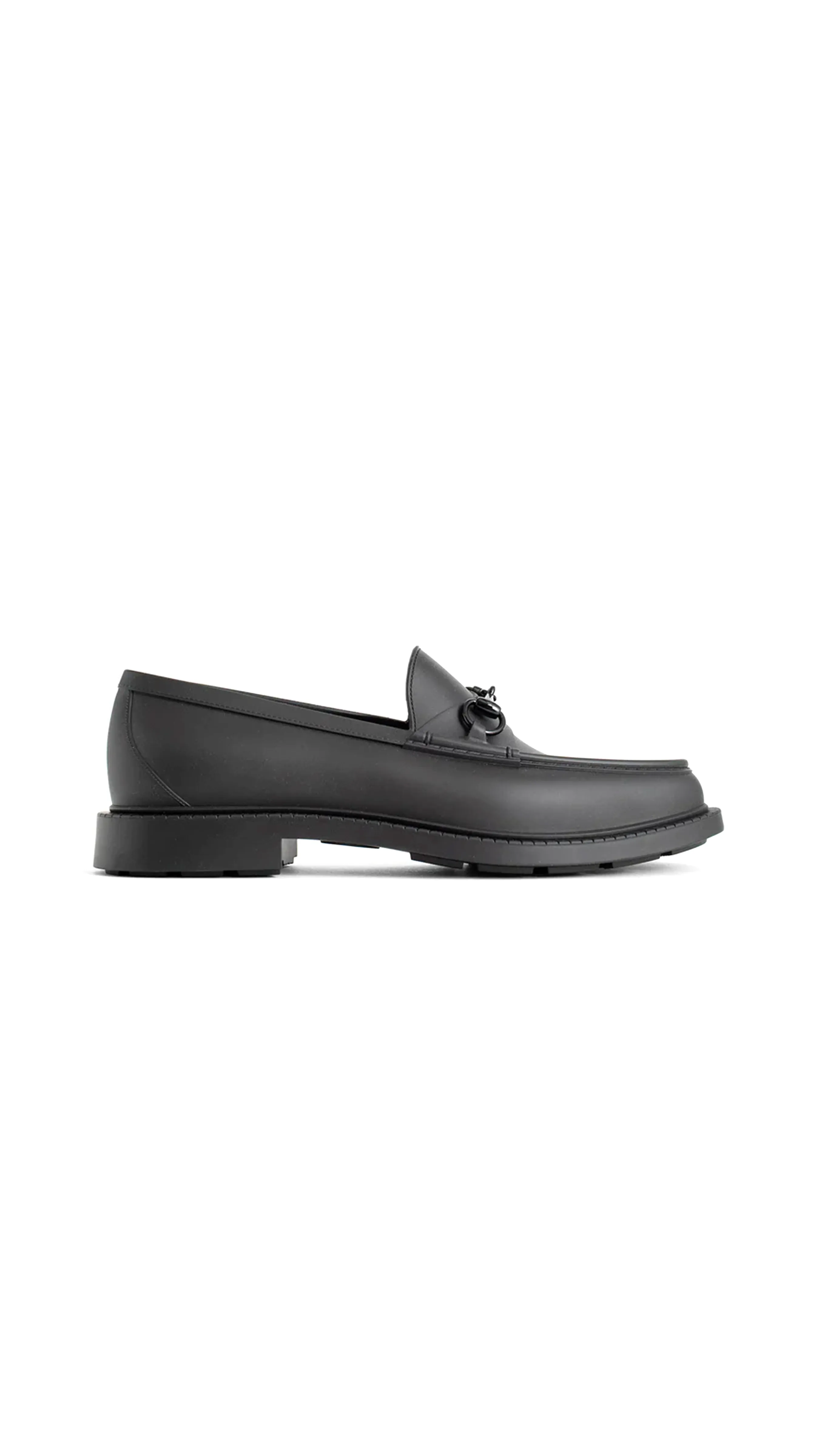 Loafer With Horsebit - Black