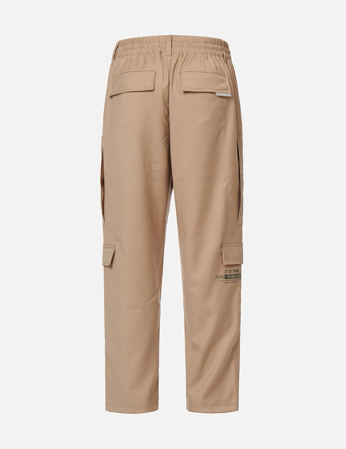 Logo Patch Wide Leg Cargo Pants