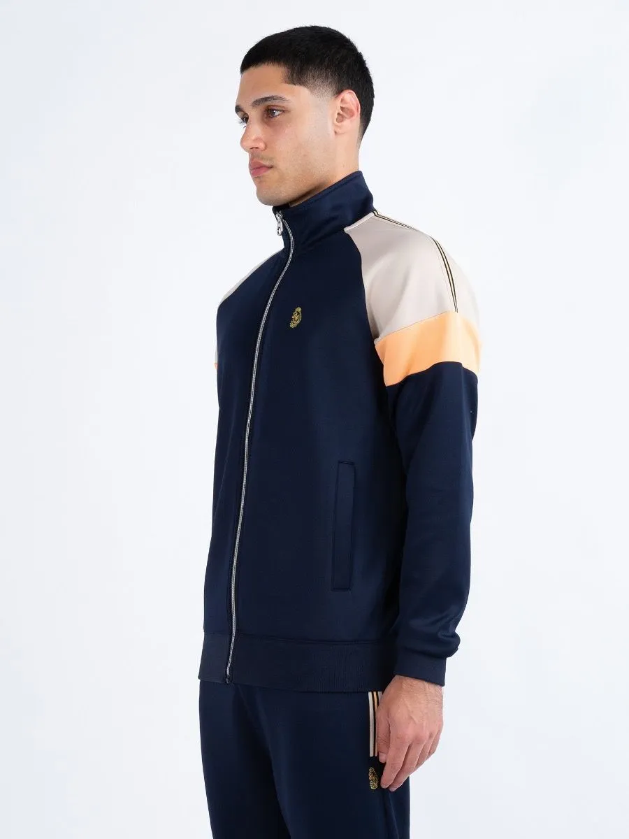 Luke 1977 Sport Kas 3 Zip Track Jacket Dark Navy