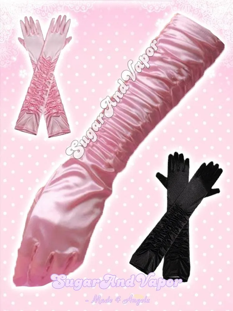 Madeline Satin Princess Long Gloves