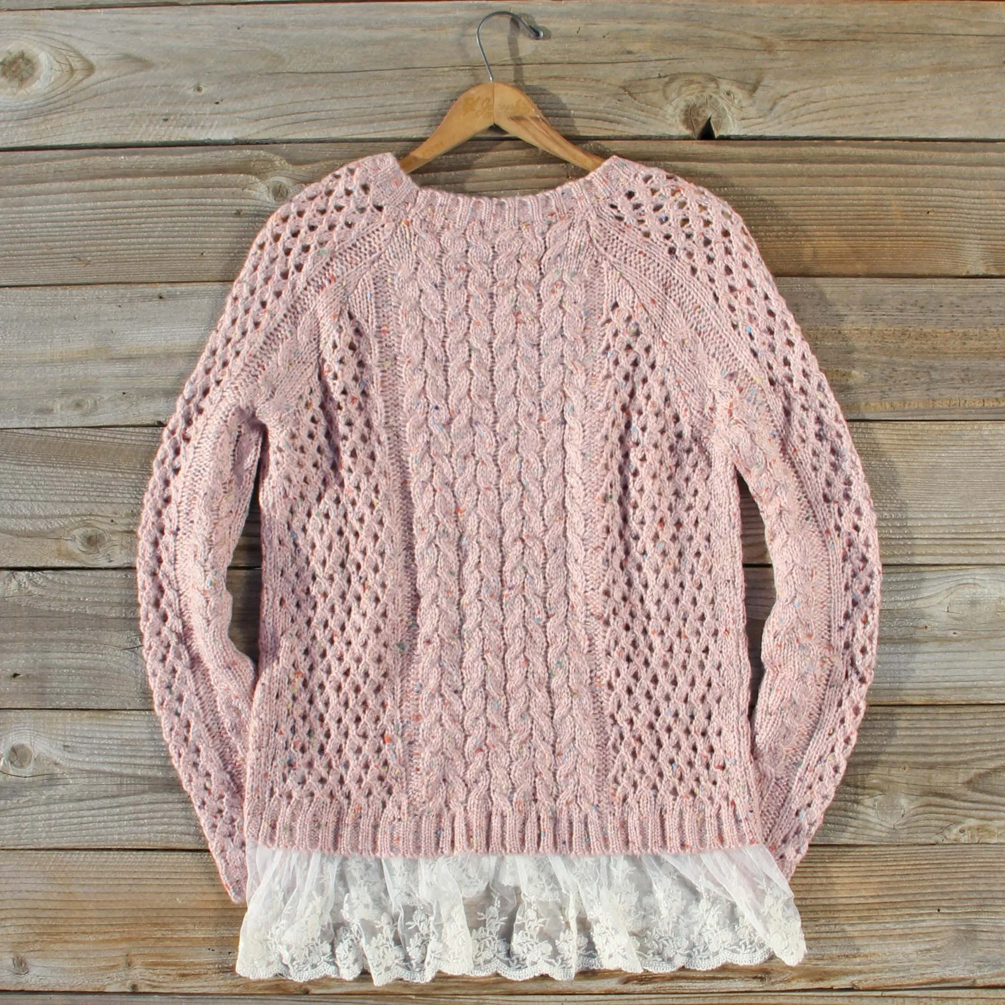 Marlow Lace Fisherman's Sweater