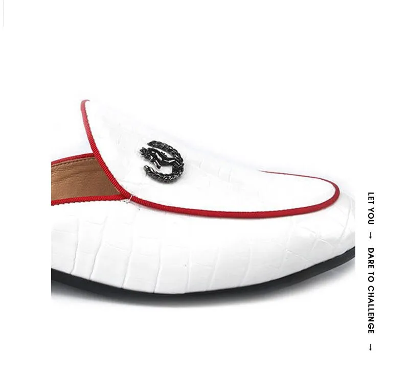 Men's Summer Synthetic Leather Turned-over Edge Casual Slippers