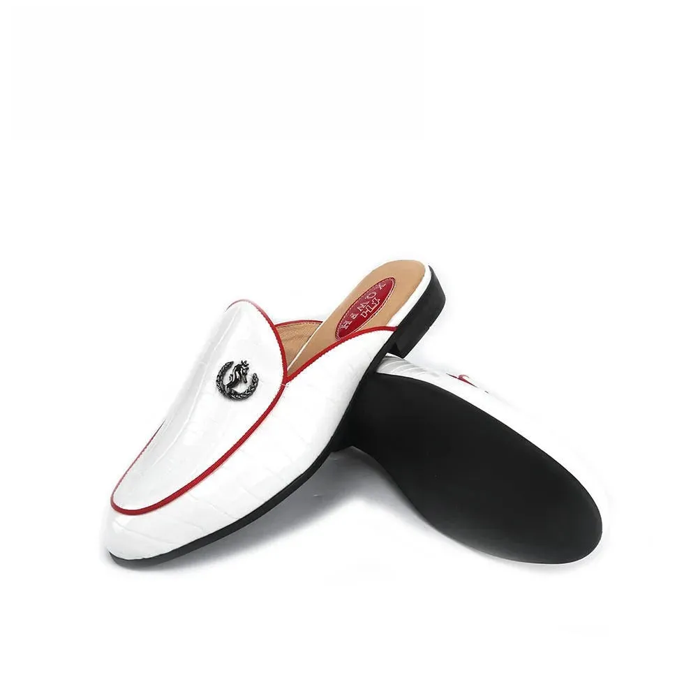 Men's Summer Synthetic Leather Turned-over Edge Casual Slippers